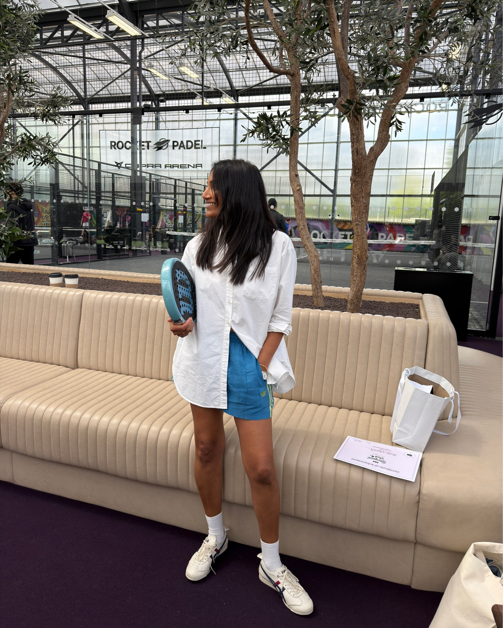 White shirt and adidas shorts 

#LTKuk #LTKsummer
