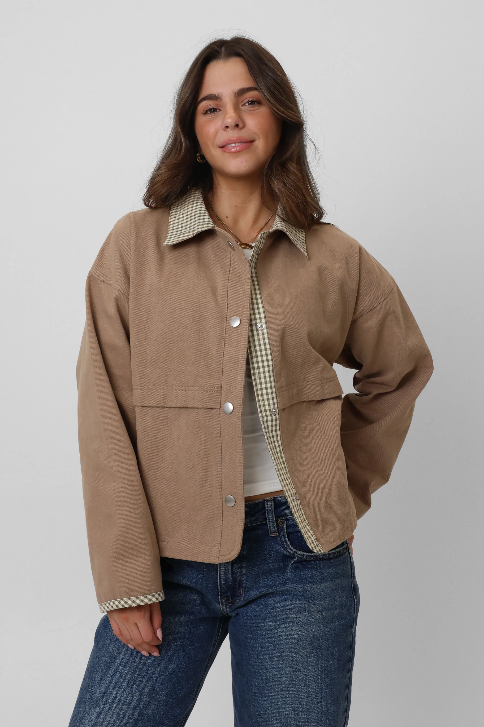 West Village Jacket in Taupe/Olive | Grey Bandit