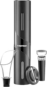 Amazon.com: Chefman Electric Wine Opener Makes Opening Bottles Fast, Foolproof, And Fun! Black, B... | Amazon (US)