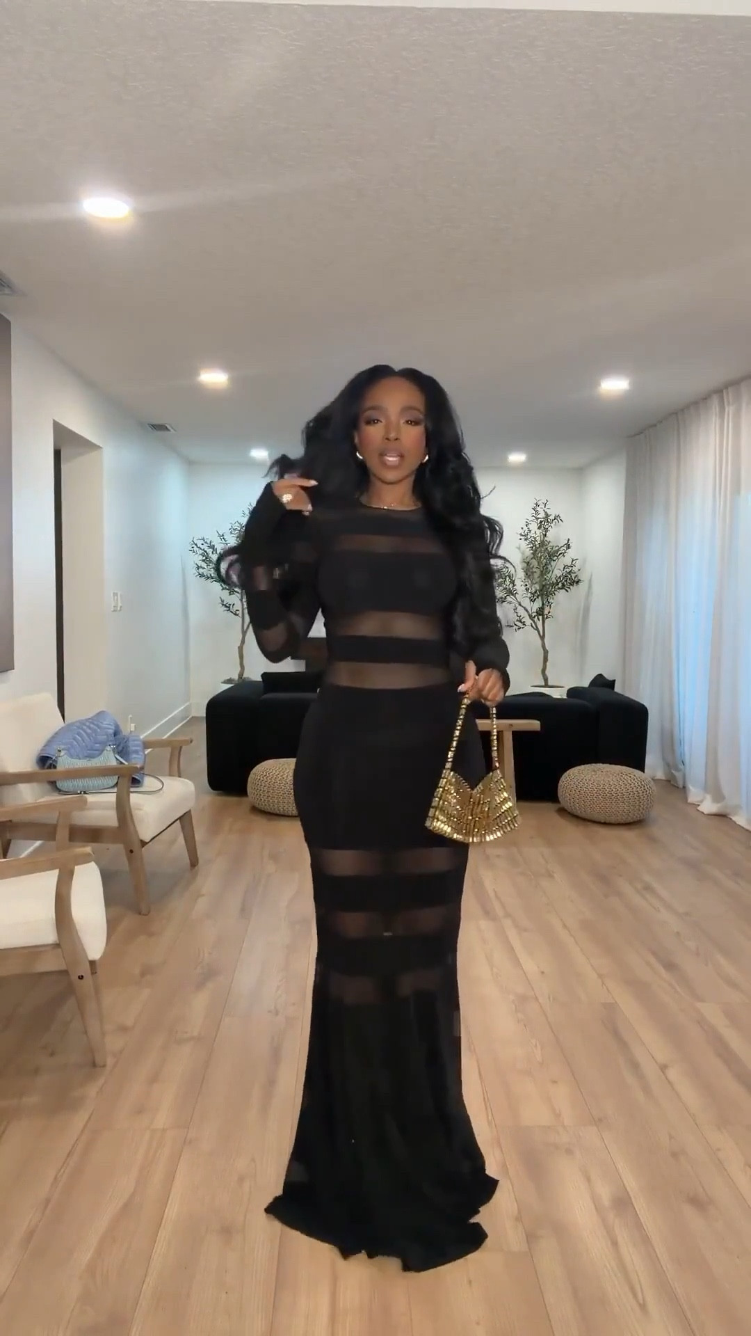 This dress is one of those jaw-dropping pieces that doesn’t need any convincing — fitted, dramatic, and designed to make an entrance. The sheer paneling adds just enough edge while still feeling elegant and intentional.

It’s a true statement piece that holds its own with minimal styling. Perfect for nights when you want all eyes on you and zero guesswork getting dressed. Definitely one of those looks where the cost per wear drops fast because it’s unforgettable every time. 

Perfect for:
• Formal events
• Evening parties
• Birthday dinners
• Special occasions

📏 Sizing:
Wearing size Small  
Height: 5’4”  
Weight: 140 lbs  

Shop instantly on the app to get full outfit details.

Follow me on Instagram and YouTube @kirasfashionfinds

