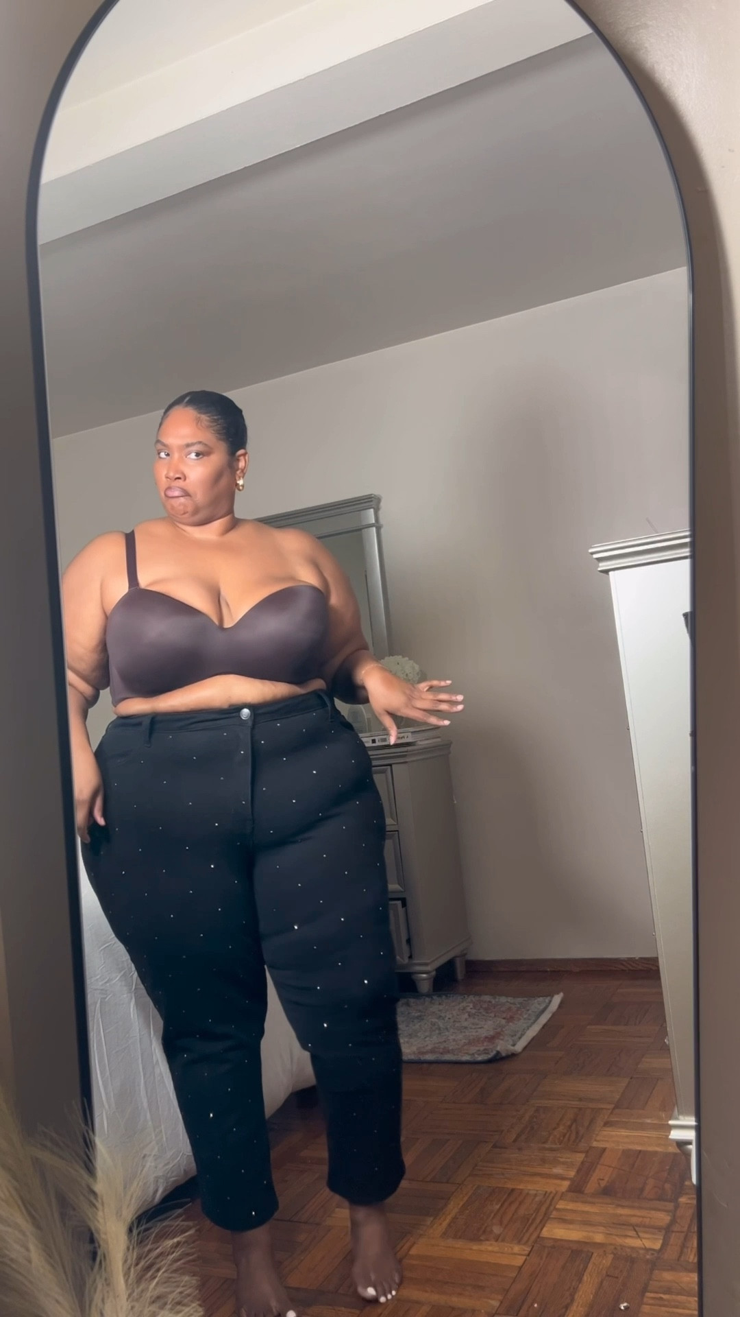 My go-to bra as a big-bust girlie Part 1: 

Underwear is the foundation of your wardrobe. Without comfort, proper support, and an understanding of what your body needs, personal style can feel frustrating instead of empowering.

I learned this through years of trial and error. Once I started wearing the right bra for the outfit, not just any bra, everything changed. My clothes fit better, silhouettes looked intentional, and instead of my clothes wearing me, I was wearing them.

If you’re plus size or fuller bust and looking for bras that actually support, lift, and work with real outfits, this is one I truly rely on. More coming, because foundations matter.

#LTKPlusSize #LTKootd