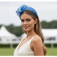 Blue Fascinator For Wedding Guest, Mother Of The Bride, Race Day Hatinator, Handmade Headpiece, Unique Hairpiece, Navy, Royal, Baby, Light | Etsy (US)