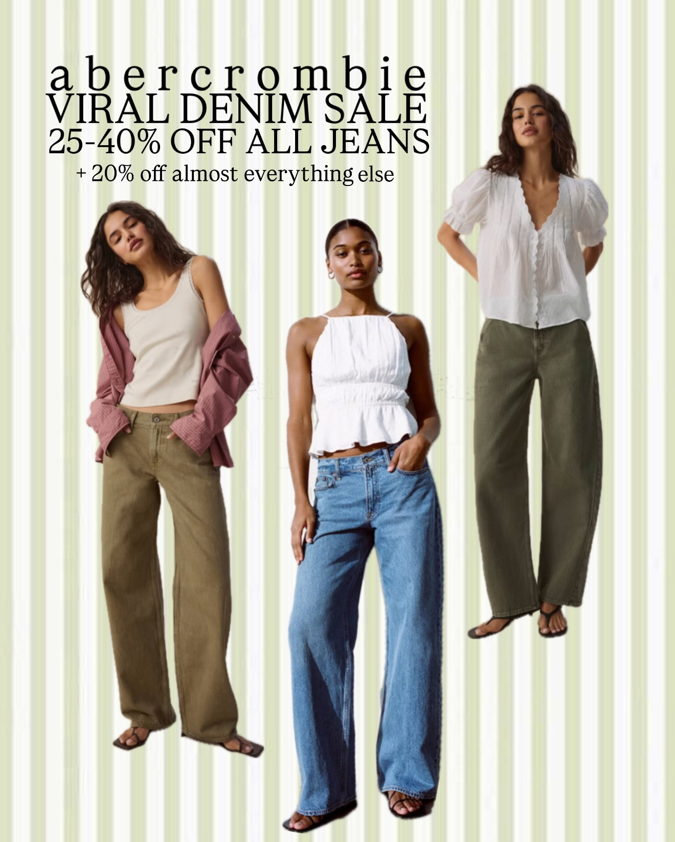 VIRAL DENIM SALE! i am 140lbs right now and i am 5’4 and i always get my true to size 29R (aka US 8 regular length) !! linking my favorite 2 styles + more!! 

#LTKSaleAlert