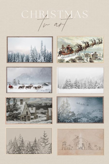 Christmas Samsung tv art 🤍 #samsungtv #arttv #frametv #tvart #tvwallpaper 

#LTKhome #LTKSeasonal #LTKHoliday