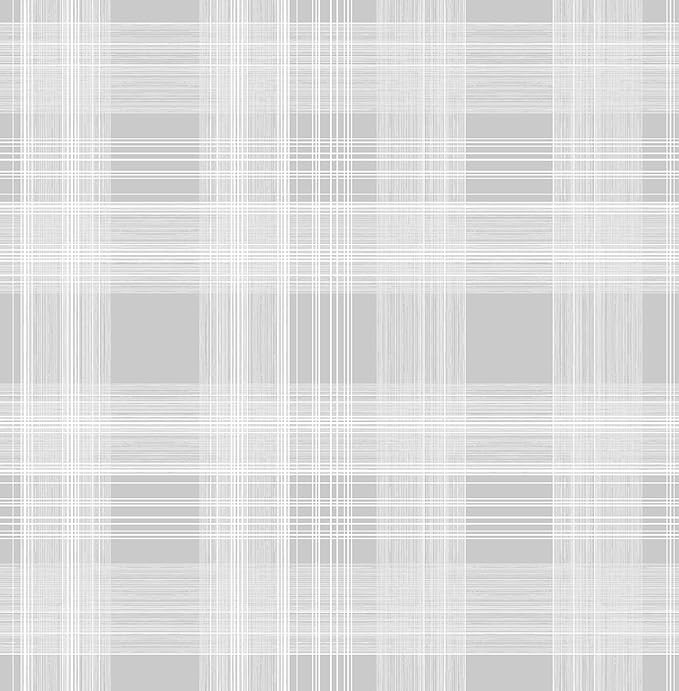 Stacy Garcia Home Rad Plaid Peel and Stick Wallpaper (Harbor Grey) | Amazon (US)