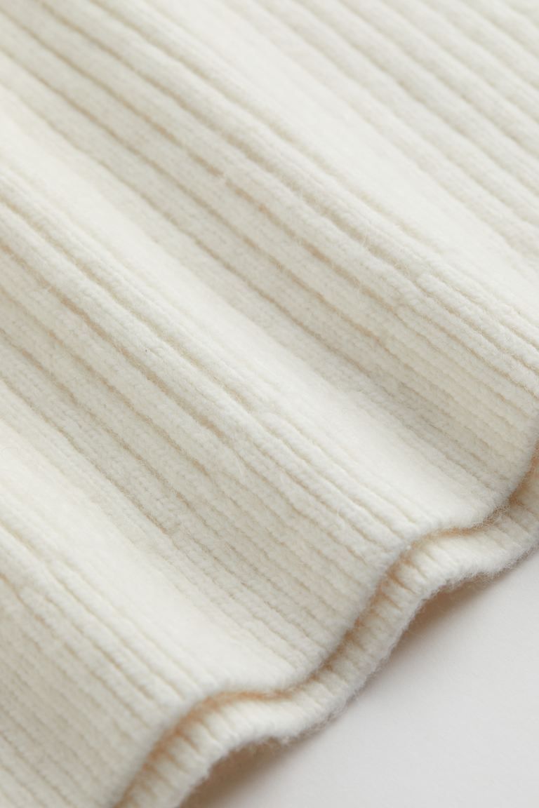 Ribbed Half-zip Mock Turtleneck Sweater | H&M (US)