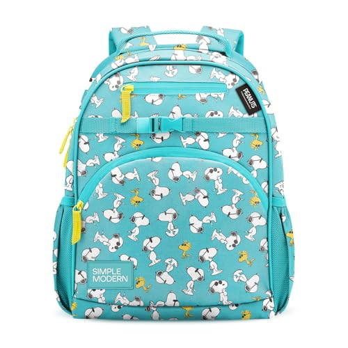 Simple Modern Medium Peanuts Toddler Backpack for School Girls and Boys | Kindergarten Elementary Kids Backpack | Fletcher Collection | Kids - 15" tall | Snoopy & Woodstock | Amazon (US)