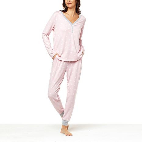 Lacey Chabert 2-piece Sweet Dreams Henley Sleep Set | HSN