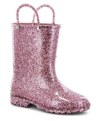 Toddler and Little Girl's Glitter Rain Boot | Macy's