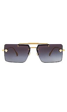 VERSACE Rock Icons Rectangle in Gold & Grey Gradient from Revolve.com | Revolve Clothing (Global)