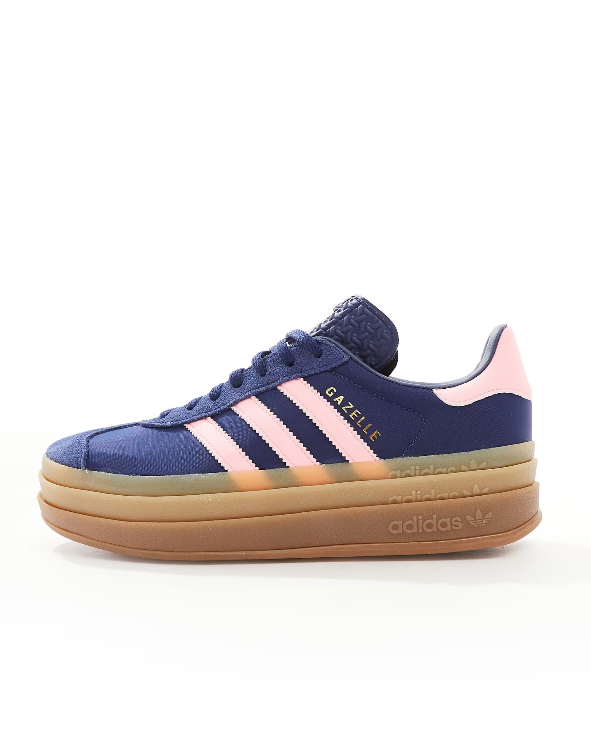 adidas Originals Gazelle Bold sneakers in navy and pink | ASOS (Global)
