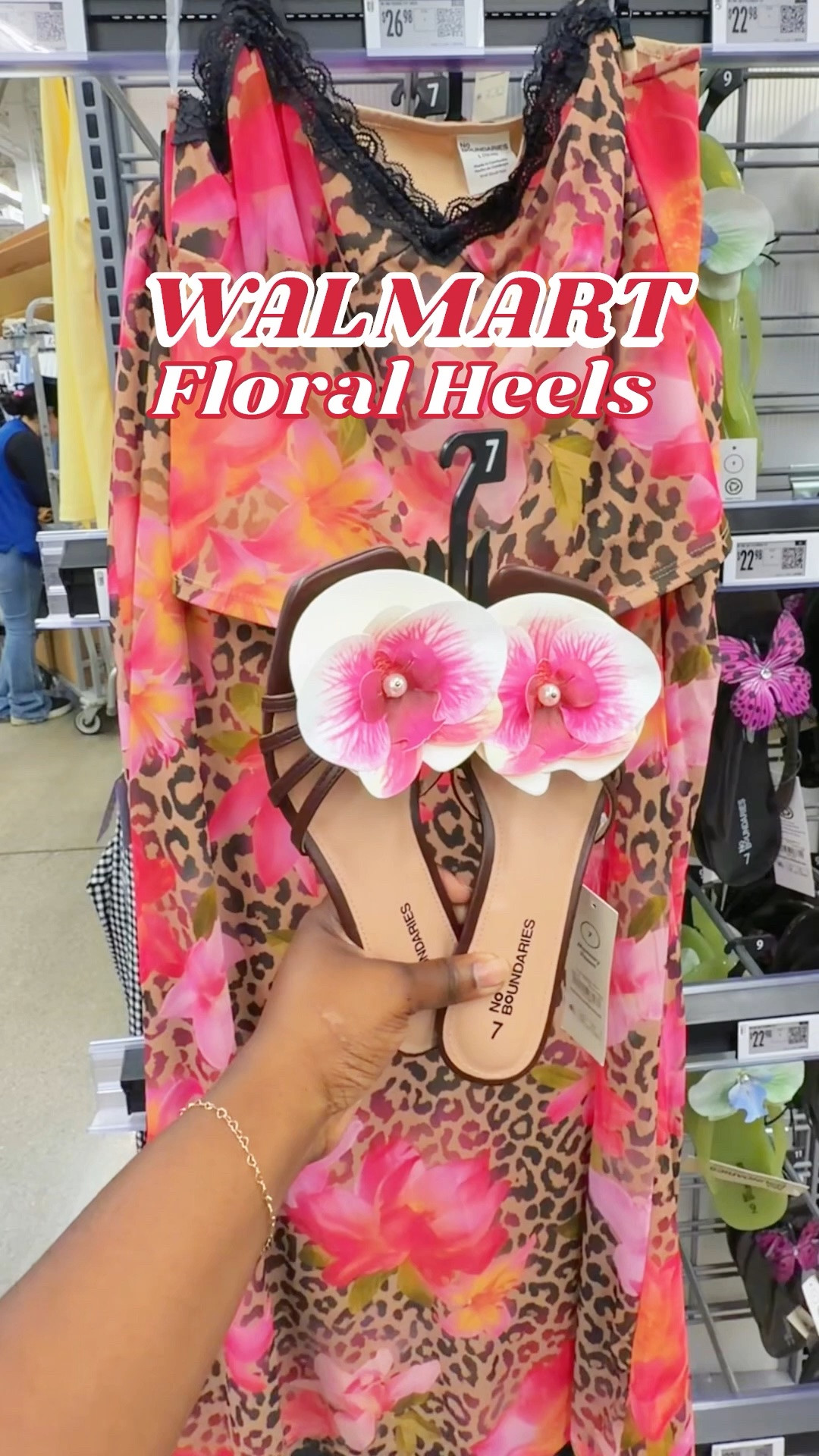 These No Boundries Floral Heels from Walmart are not only cute but also affordable! They are giving you all the whimsical, Y2K, Zara Larson summer vibes that you need! Wear them with your favorite Spring Outfit, Summer Outfit, graduation guest outfit, brunch outfit, date night outfit and wedding guest outfit for that pop of fun

#LTKgrwm #LTKootd #LTKWedding