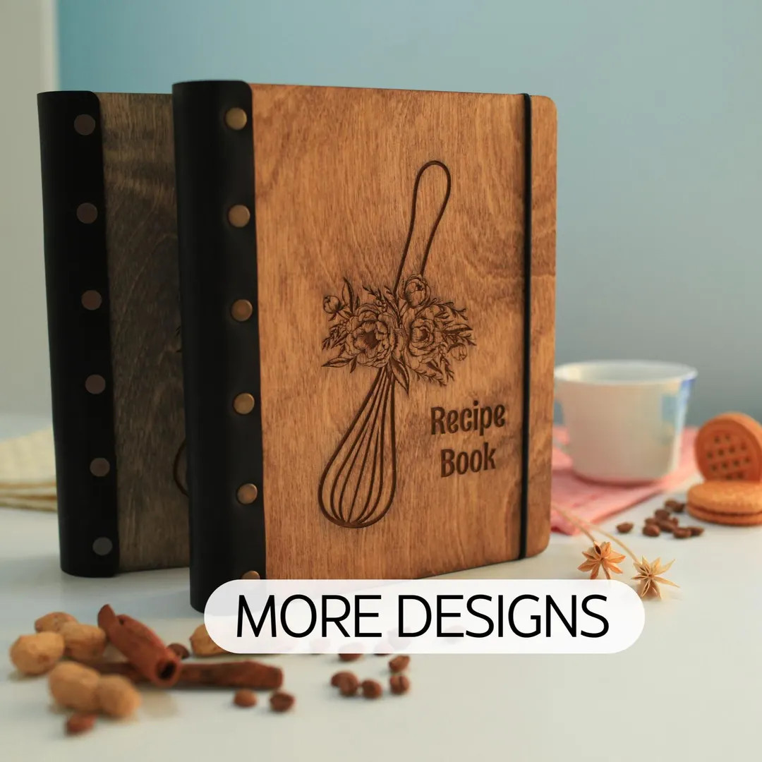 Custom Recipe Book for Mom, Anniversary or Mothers Day Gift for Wife, Recipe Journal Leather Boun... | Etsy (US)