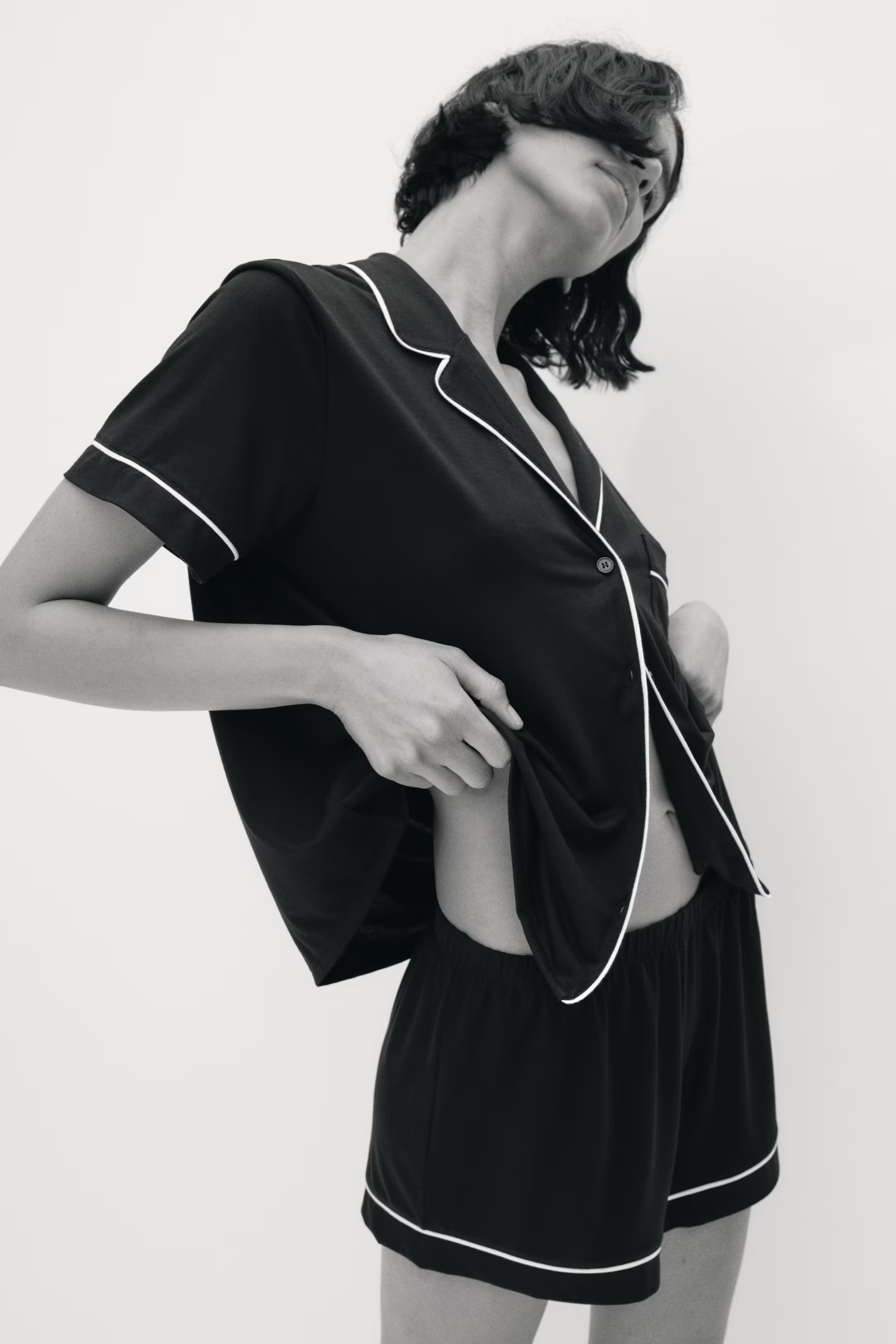 Pyjama shirt and shorts | H&M (UK, MY, IN, SG, PH, TW, HK)