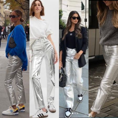 SILVER JEAN TREND
Perfect to dress up for holiday parties or keep it casual! 

#LTKfindsunder50 #LTKHoliday #LTKHolidaySale