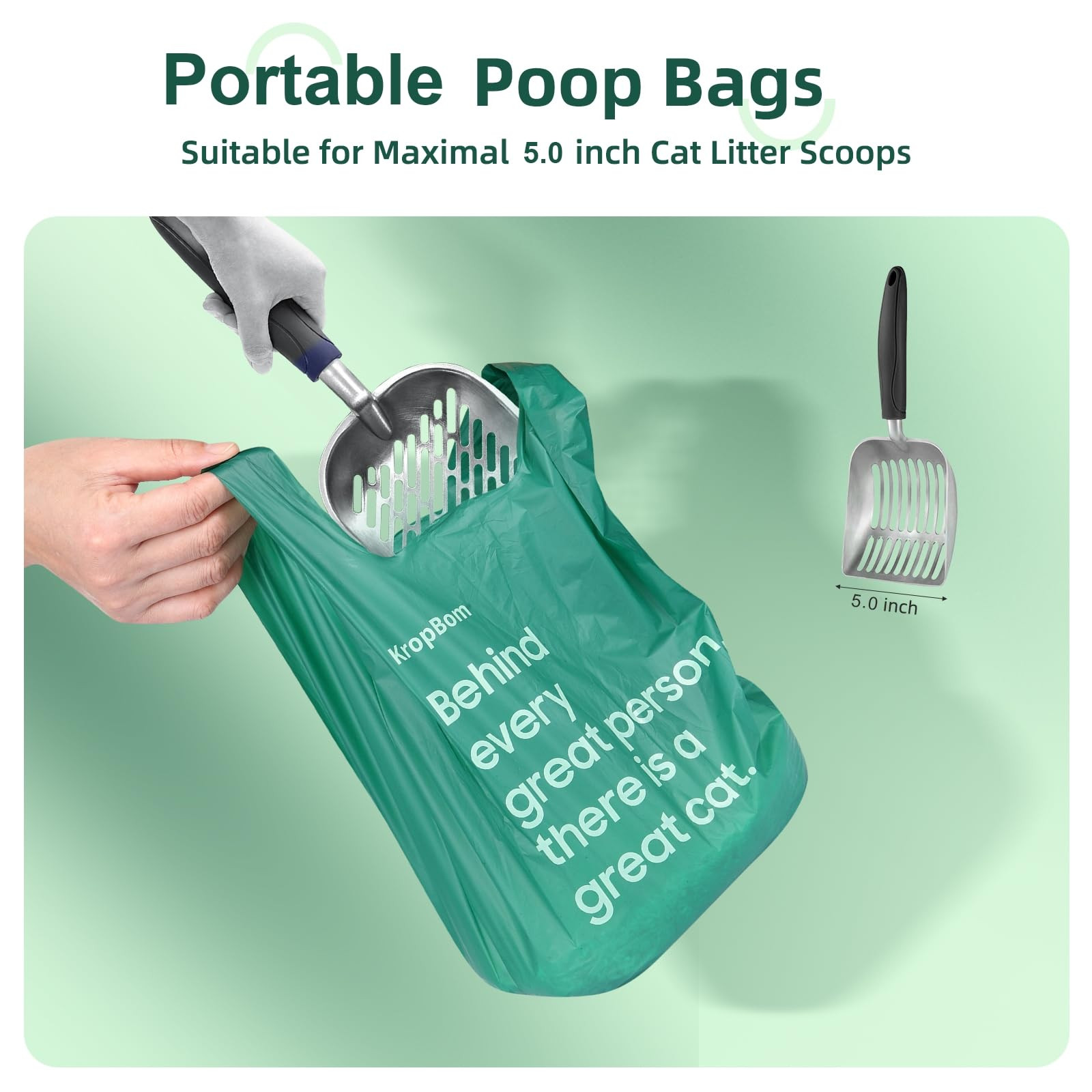 125 Count Cat Poop Bags with Handles, Disposable Litter Bags for Pet Poop, Extra-Thick Kitty Cat ... | Amazon (US)