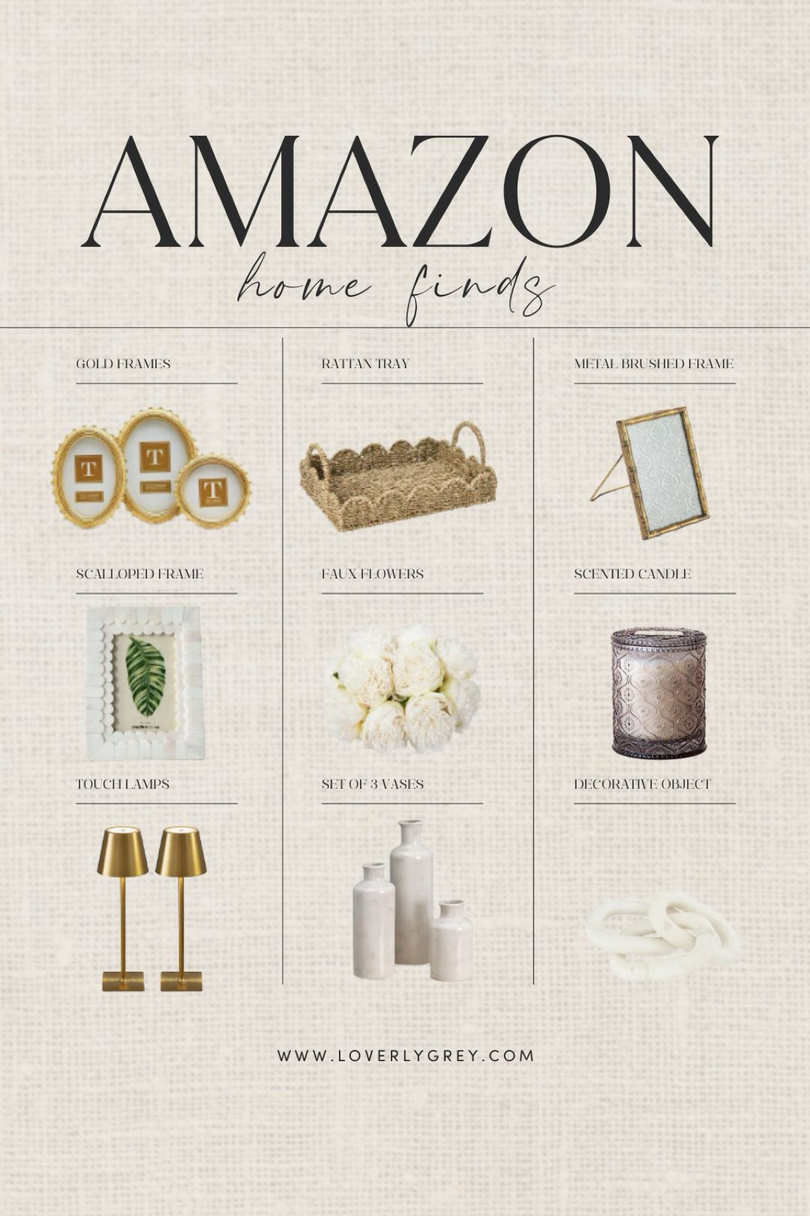 Amazon home finds! This scallop detail rattan tray and decorative chain are perfect coffee table decor. Loverly Grey, Amazon Prime

#LTKStyleTip #LTKHome #LTKSaleAlert