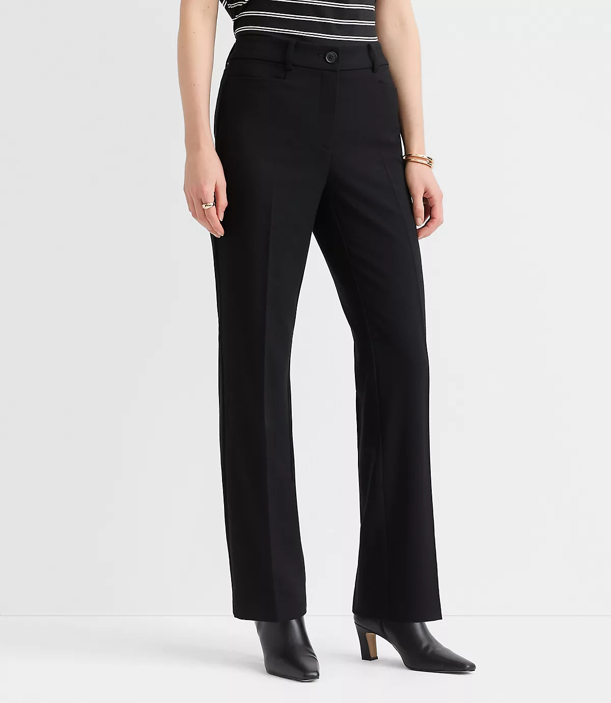 Parker Straight Pants in Twill | LOFT