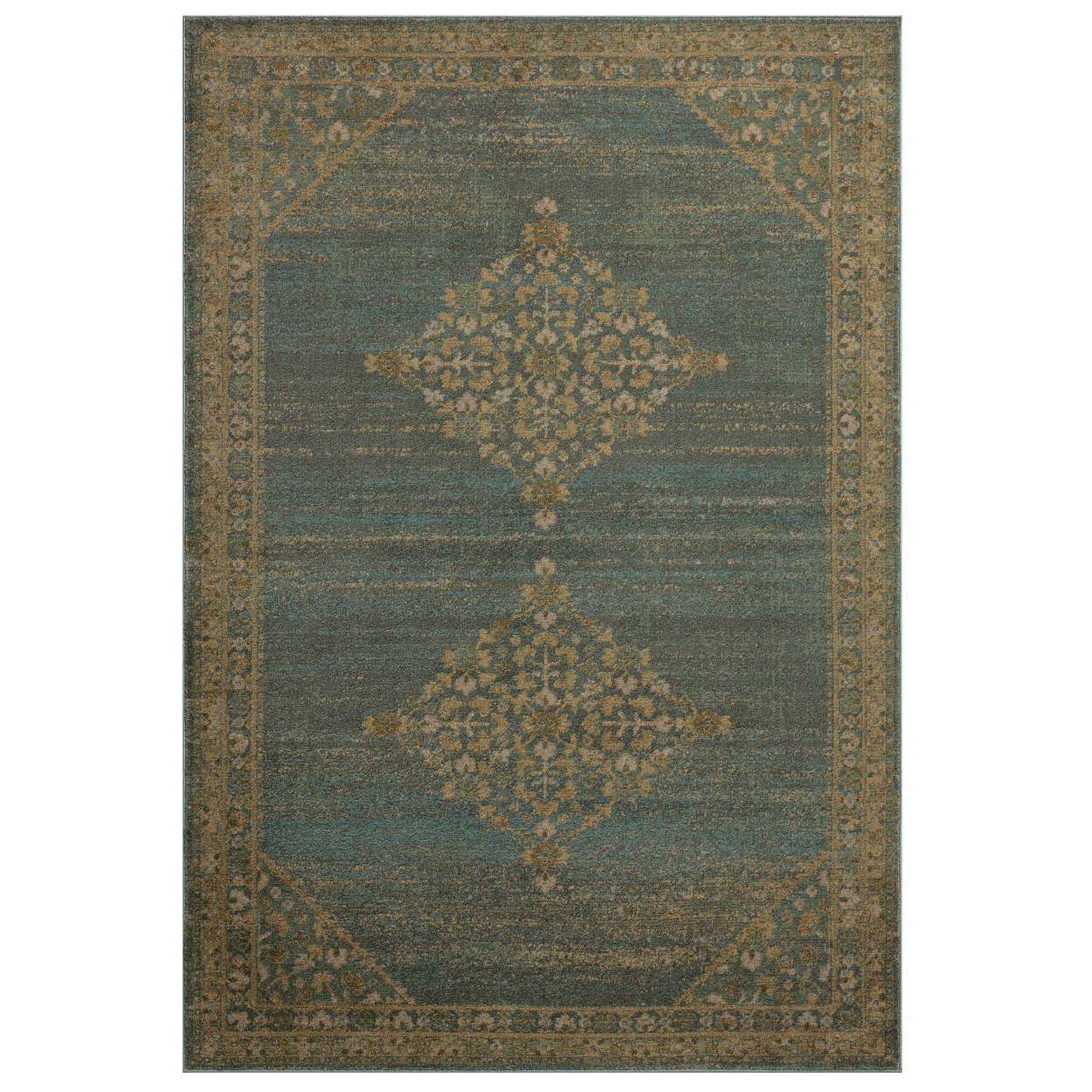 Mona Aqua Wheat Rug | Magnolia