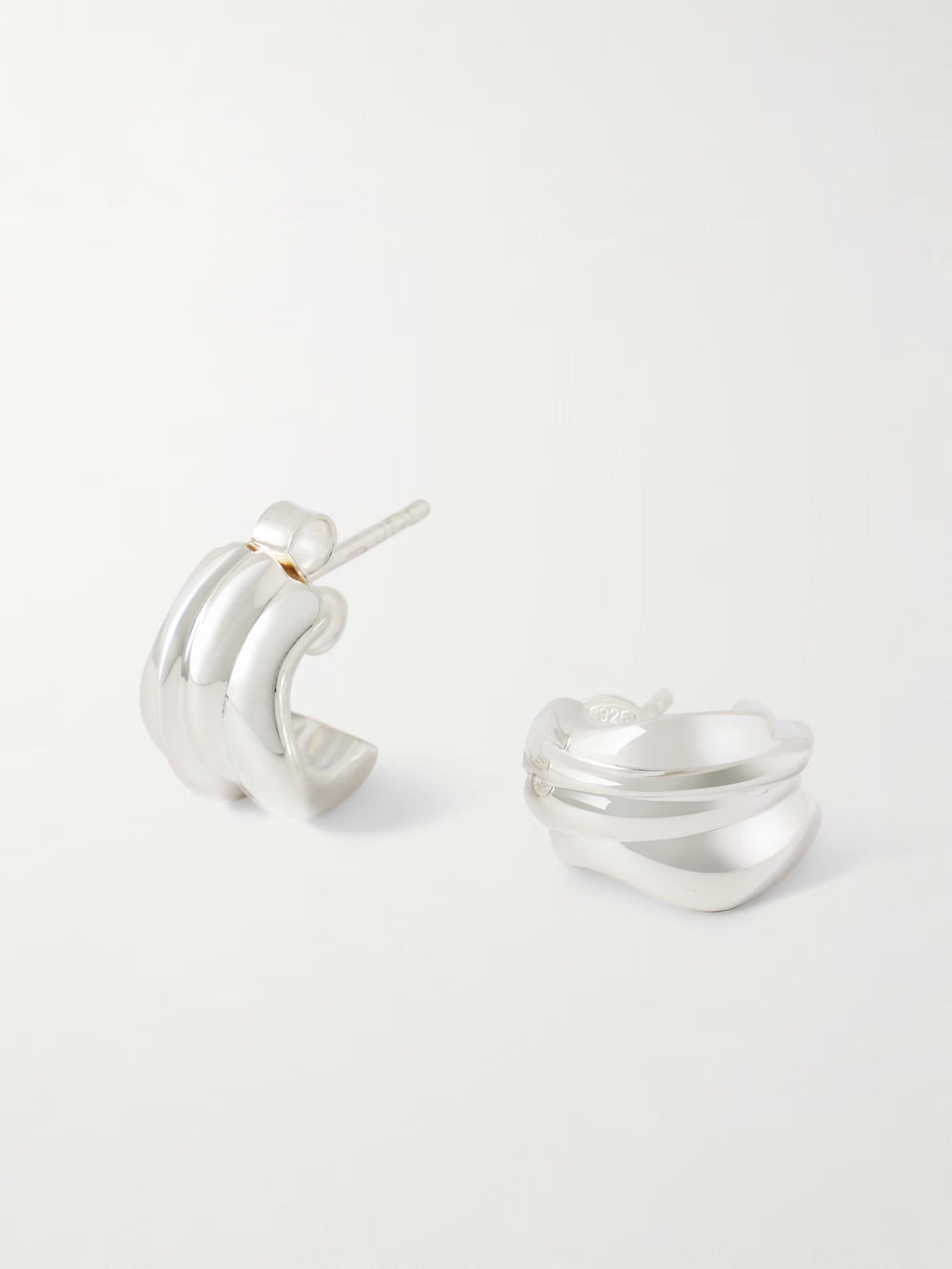 Recycled silver hoop earrings | NET-A-PORTER (UK & EU)