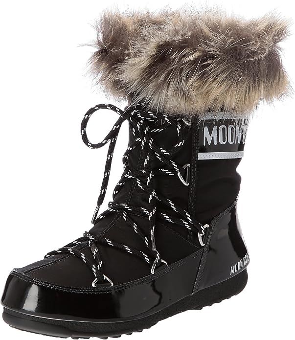 Moonboot W.E. Monaco Winter Shoes Ladies Low Black | Amazon (US)