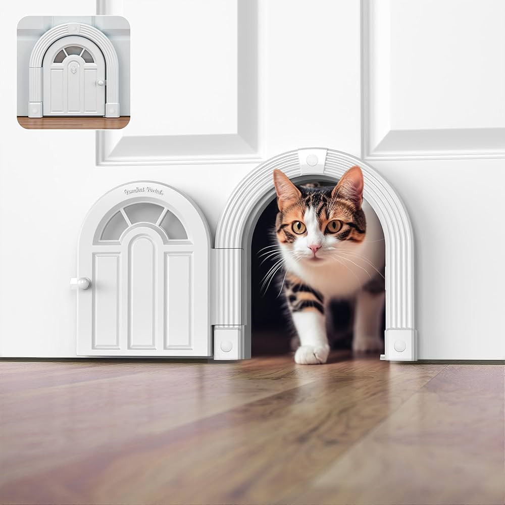 Cat Door Interior Door - No-Flap Cat Door for Interior Door, Cat Door Interior Door for Cats Up t... | Amazon (US)