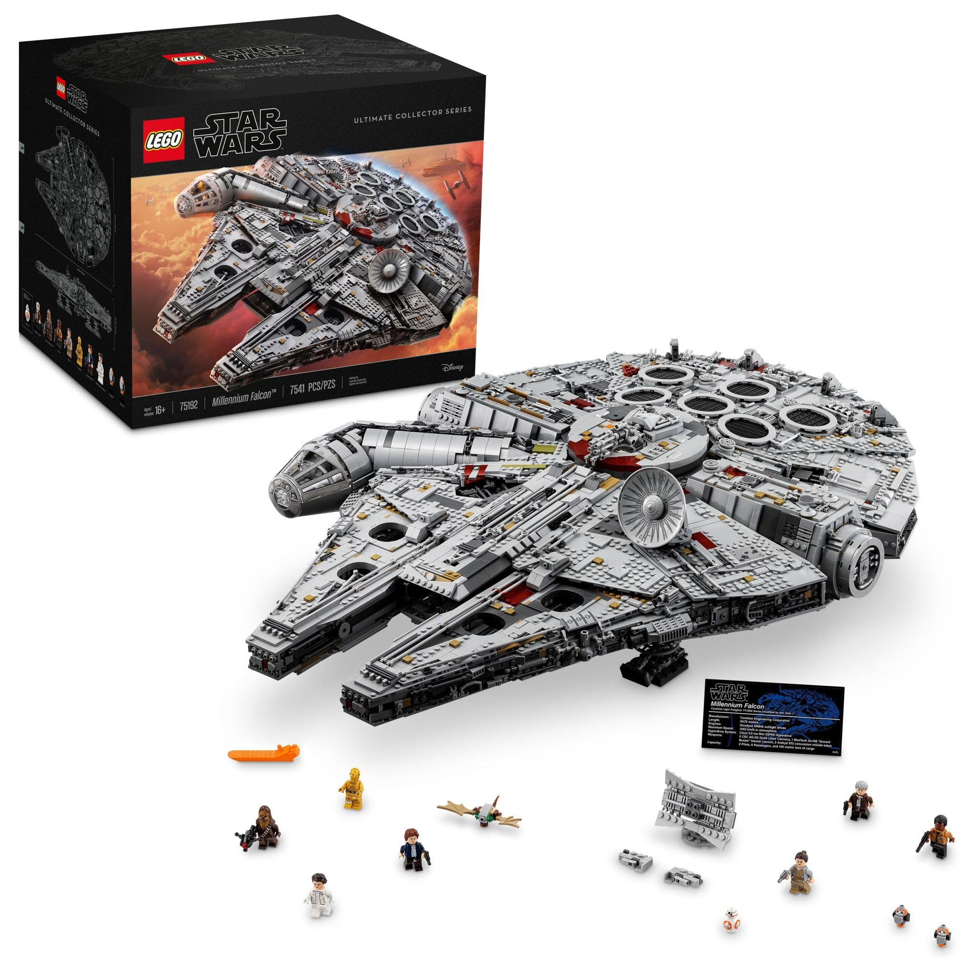 LEGO Star Wars Millennium Falcon - Building Set for Adults, Ages 16+ - Gift for Birthday - Movie ... | Amazon (US)