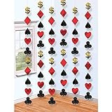Amazon.com: Casino Party Hanging Decoration | Pack of 6 : Home & Kitchen | Amazon (US)