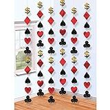 Amazon.com: Casino Party Hanging Decoration | Pack of 6 : Home & Kitchen | Amazon (US)