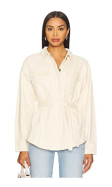 MINKPINK Riva Shacket in Ecru from Revolve.com | Revolve Clothing (Global)