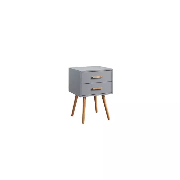 Oslo 2 Drawer End Table Gray - Breighton Home | Target