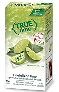 TRUE LIME Water Enhancer, Bulk Dispenser Pack (100 Packets), 0 Calorie Drink Mix Packets For Wate... | Amazon (US)