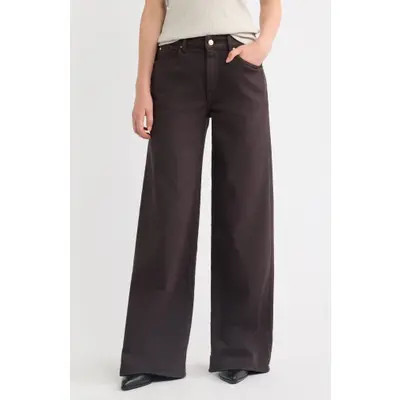 Treasure & Bond High Waist Wide Leg Jeans in Brown Overdye at Nordstrom, Size 29 | Nordstrom