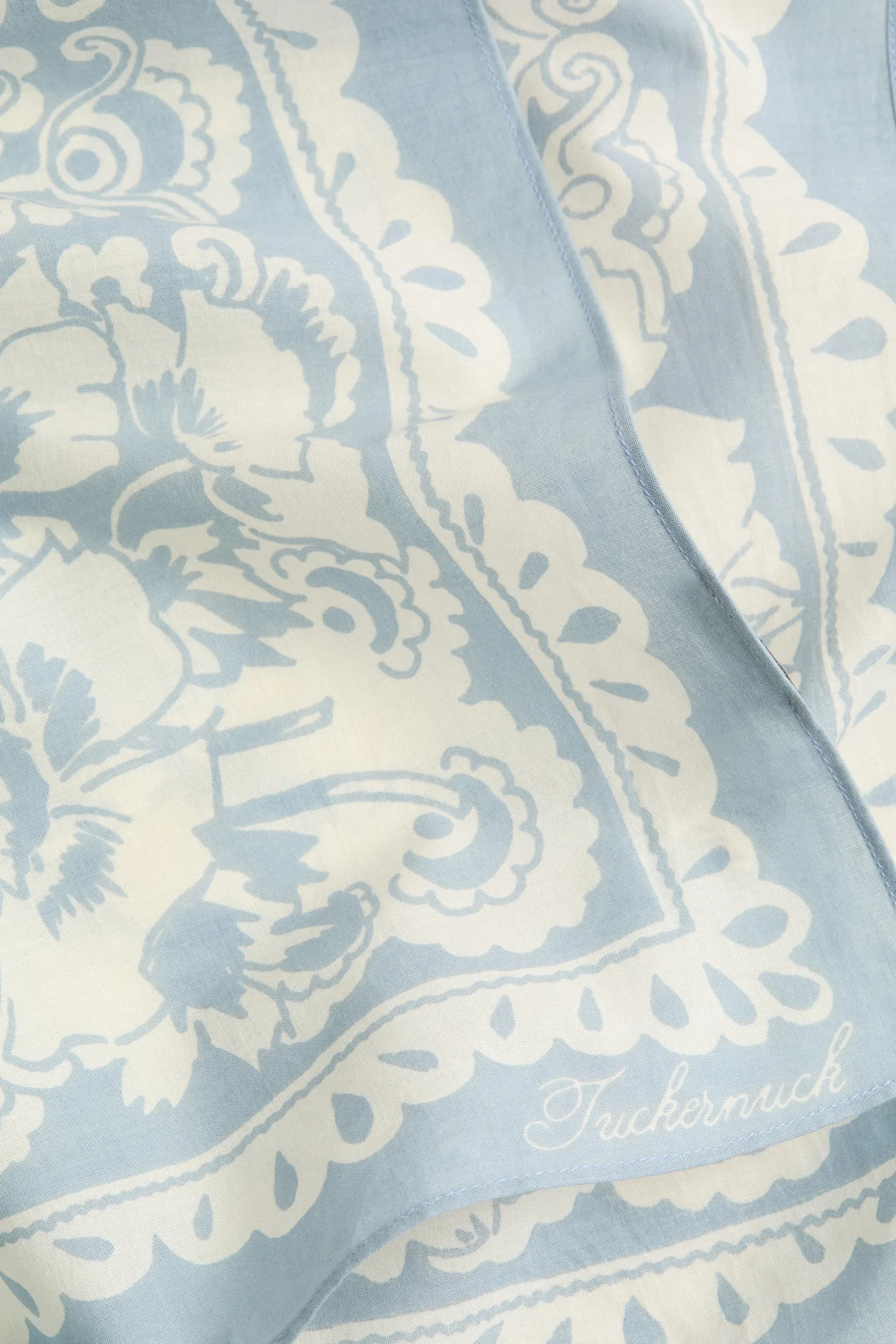 Washed Indigo Tropical Punch Cotton Scarf | Tuckernuck (US)
