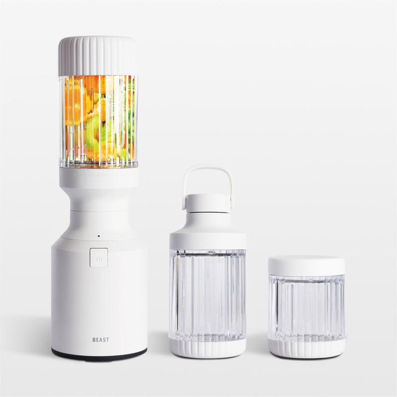 Beast Mini Blender Plus in Cloud White + Reviews | Crate & Barrel | Crate & Barrel