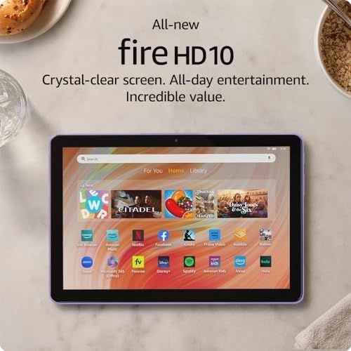 All-new Amazon Fire HD 10 tablet, built for relaxation, 10.1" vibrant Full HD screen, octa-core p... | Amazon (US)