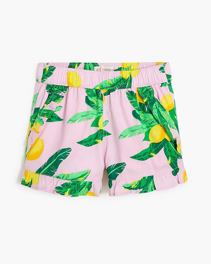 Girls' lemon pull-on short | J.Crew Factory