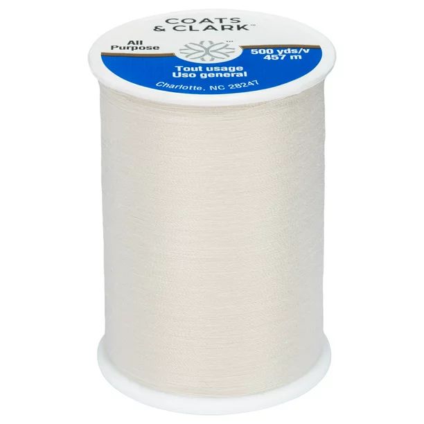 Coats & Clark All Purpose Natural Polyester Thread, 500 Yards - Walmart.com | Walmart (US)