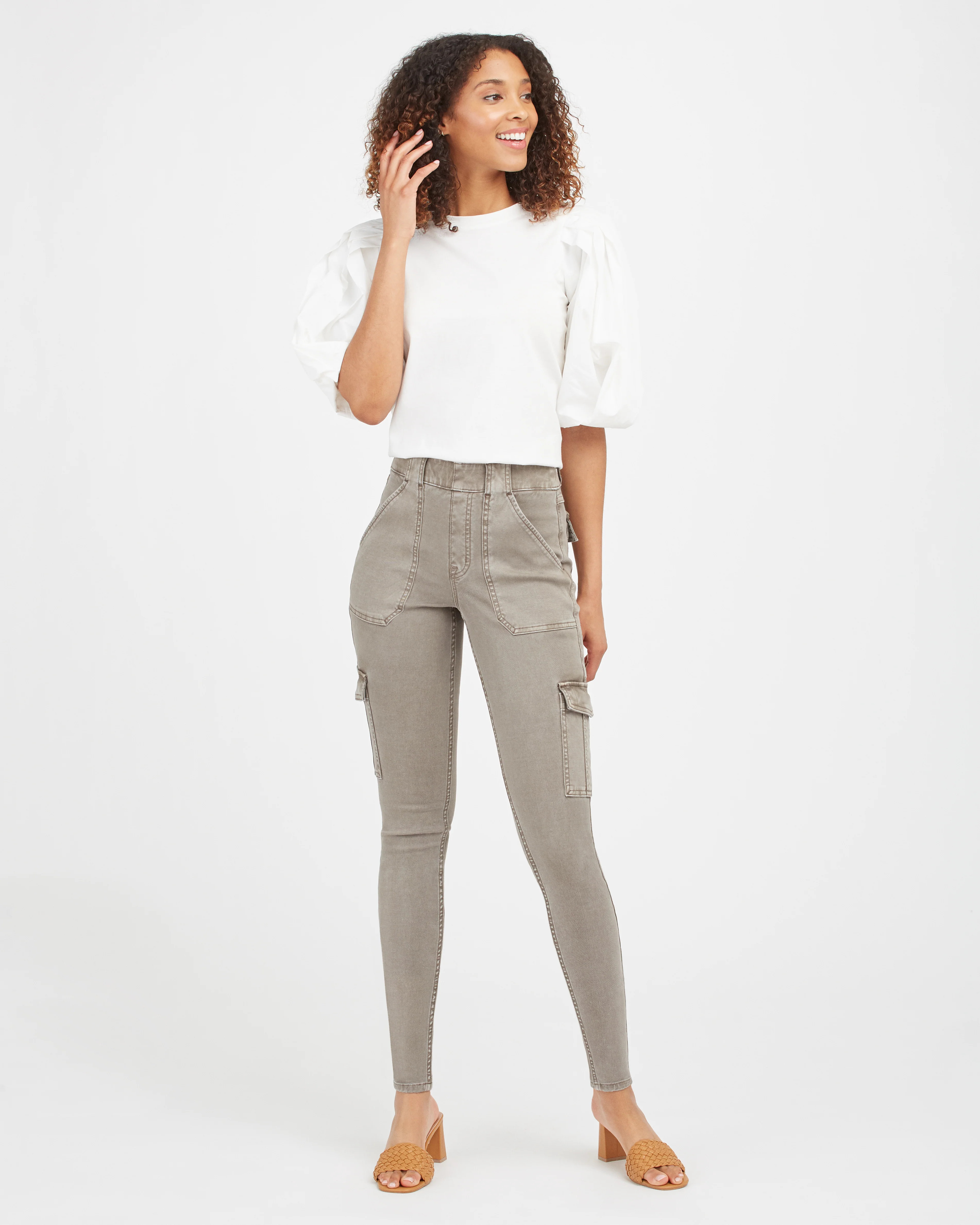 Stretch Twill Ankle Cargo Pant | Spanx