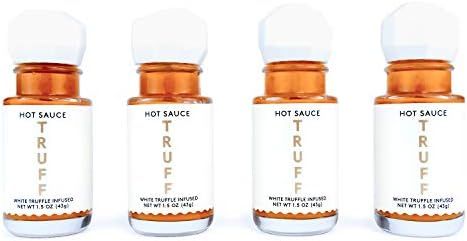 TRUFF White Truffle Hot Sauce 4-Pack Mini Set, Portable Travel Bottles, White Truffle and Red Chi... | Amazon (US)