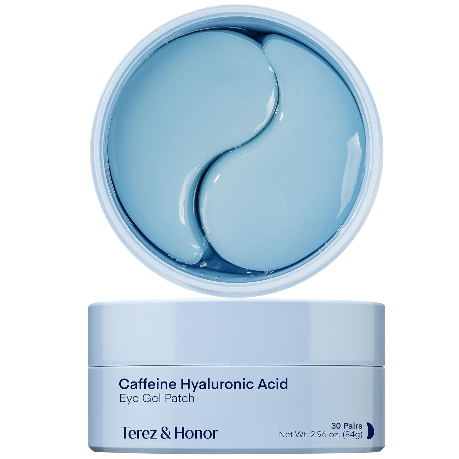 TEREZ & HONOR Caffeine Under Eye Patches - 60 Korean Hydrogel Eye Masks for Puffy Eyes & Dark Circles with Hyaluronic Acid & Niacinamide - Undereye Hydrating & Cooling, Vegan, Fragrance-Free | Amazon (US)