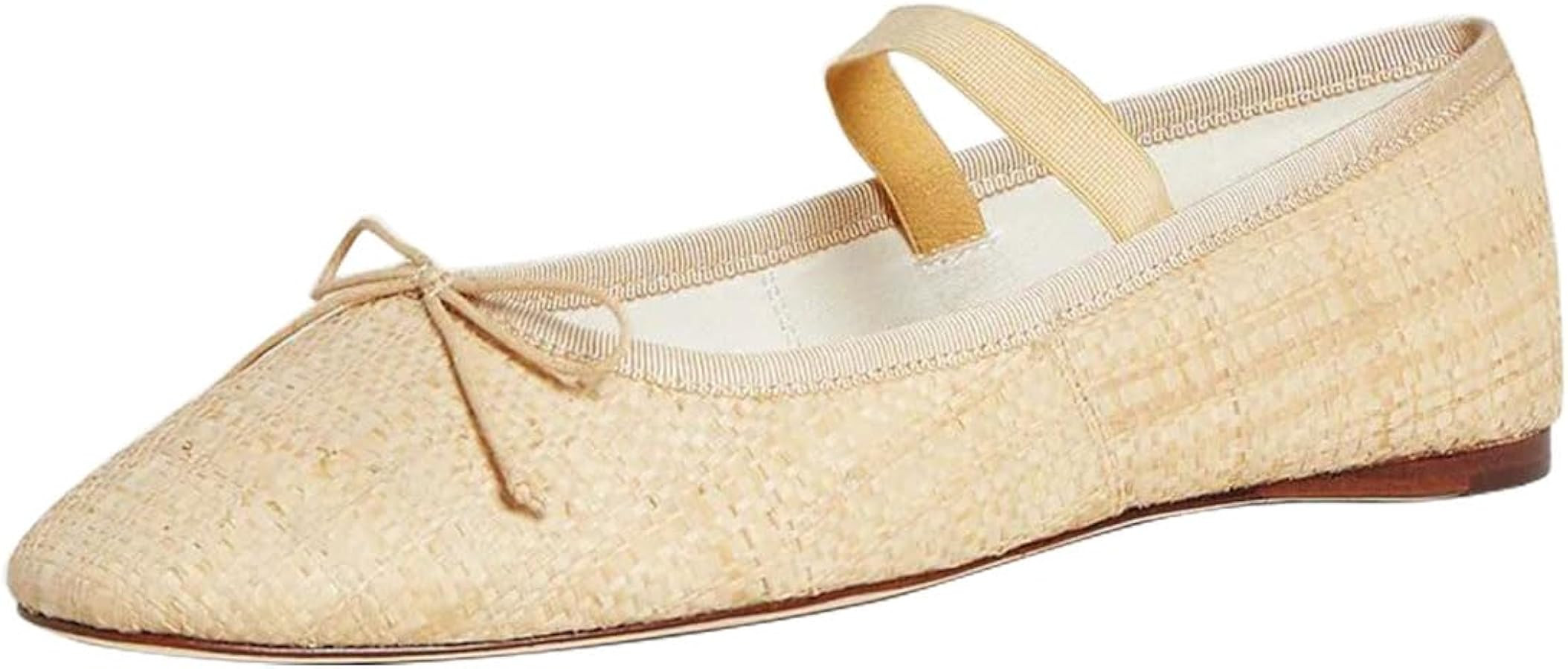 miss left Women Girls Adorable Closed Round Toe Mary Jane Flats Bowknot Elastic Strap Comfortable... | Amazon (US)