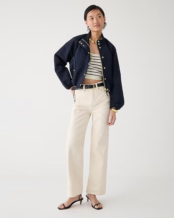 Slim wide-leg jean in ecru | J. Crew US