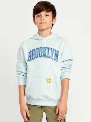 Favorite Fleece Oversized Graphic Fleece Pullover Hoodie for Boys | Old Navy | Old Navy (US)
