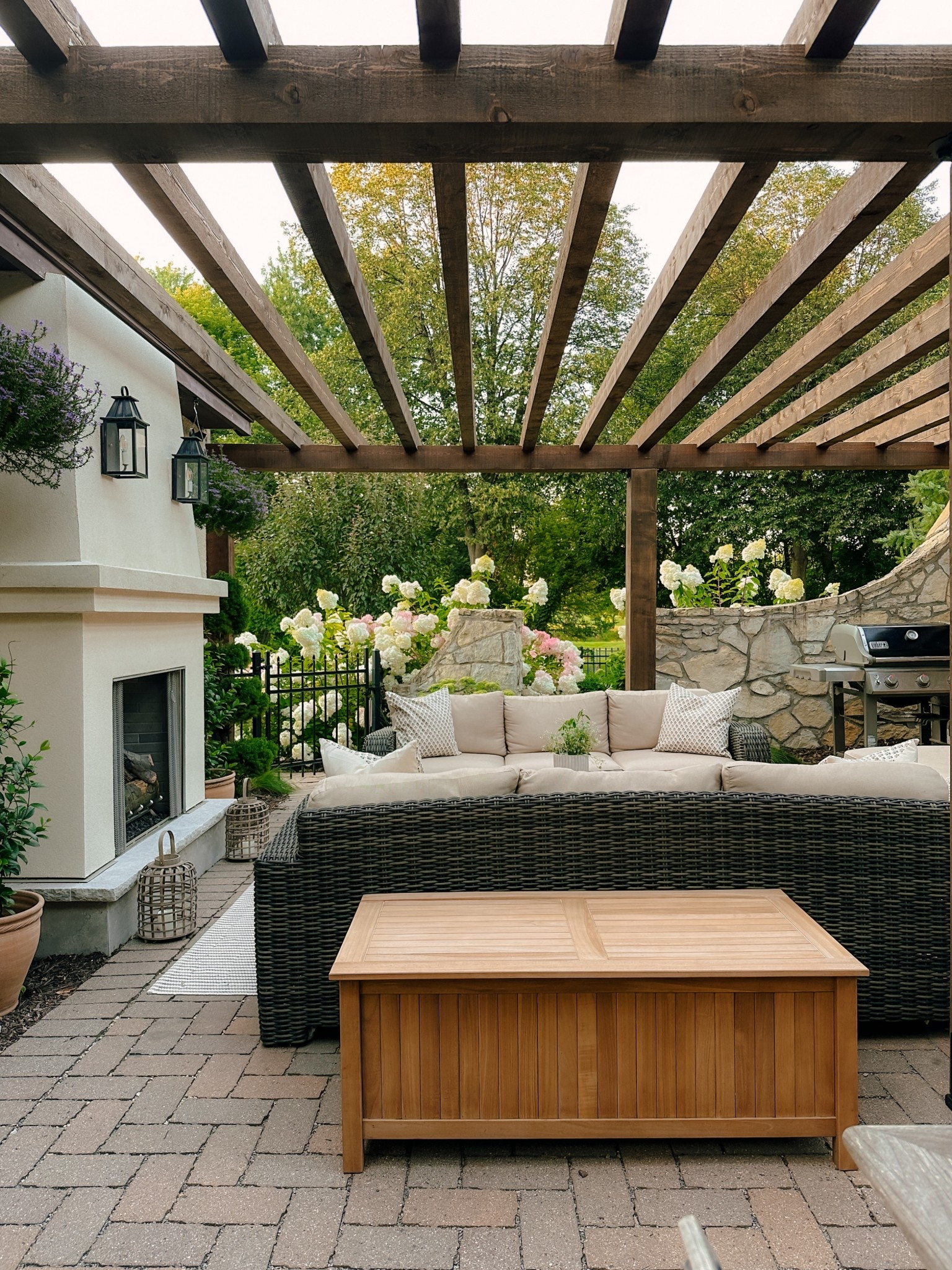Amazing quality on this teak wood storage deck box. We also have the matching coffee table. #patio #patioseason #springoutdoor

#LTKHome #LTKSpringSale