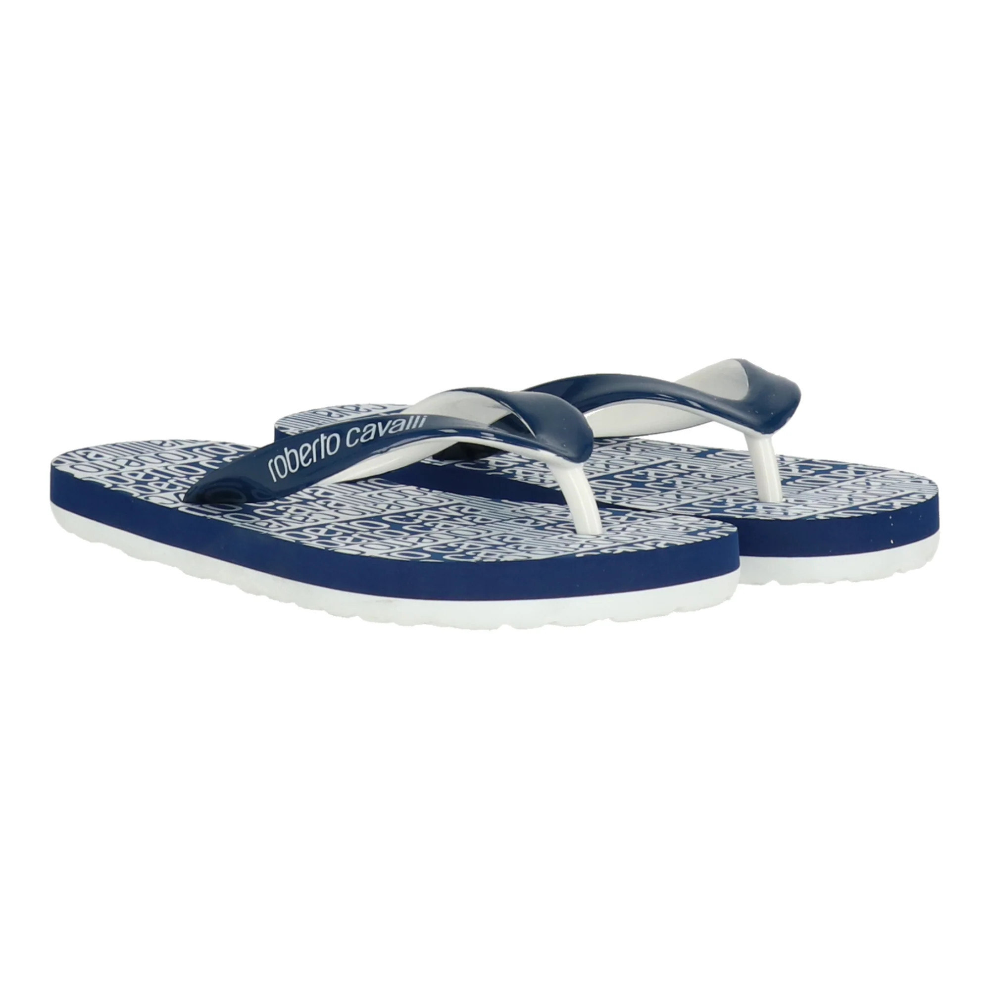 Roberto Cavalli Kids Blue/White Flip Flop | Shop Simon