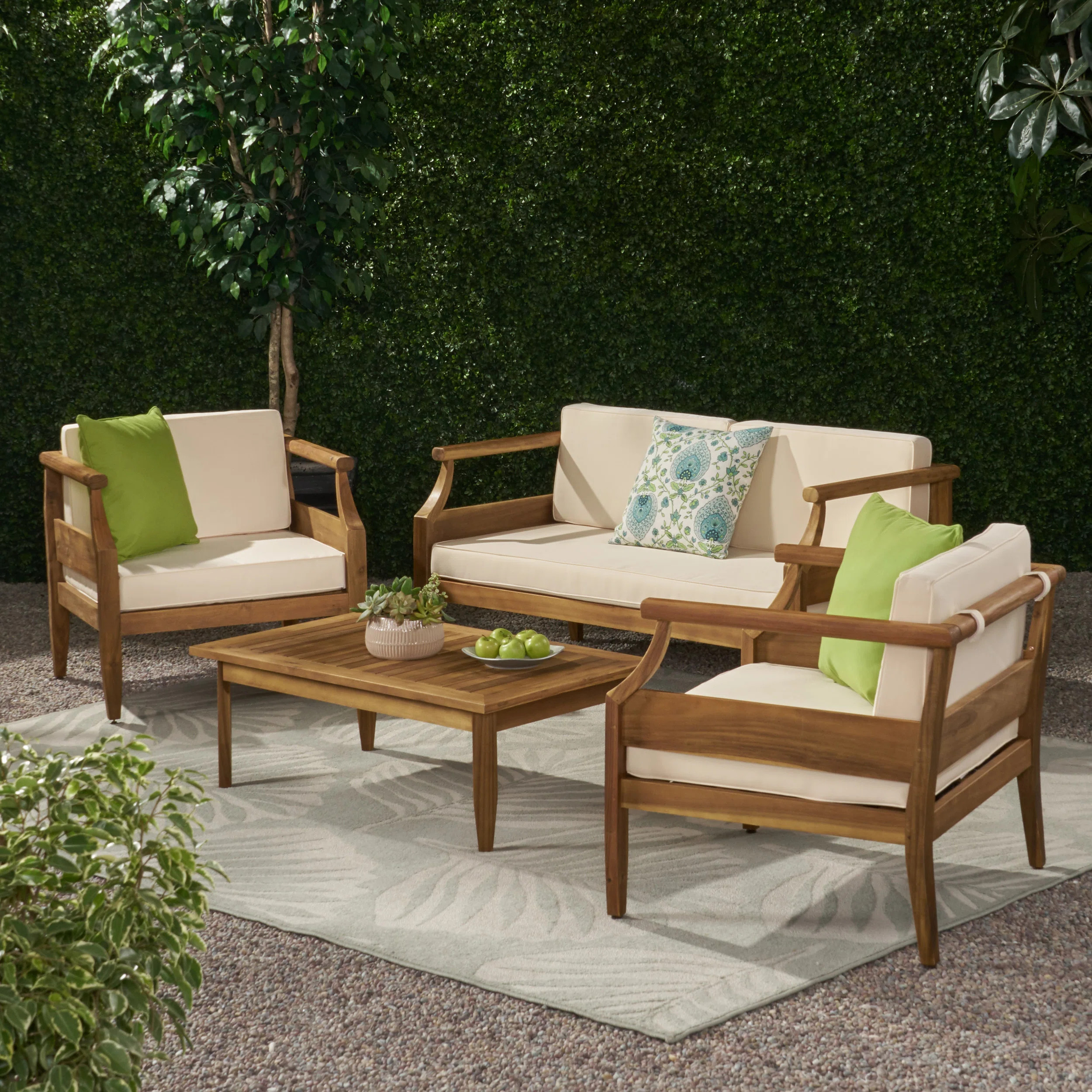 Mcclurg Acacia 4 - Person Patio Conversation Sets with CushionsByHighland Dunes4.7Rated 4.7 out o... | Wayfair North America