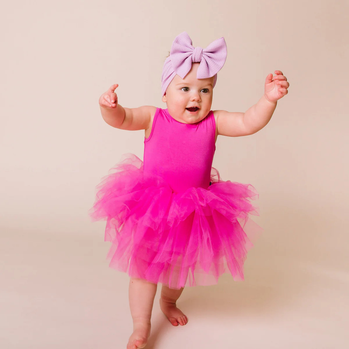 Flamingo Pink Tulle Tutu Dress - Tank Top | Bums & Roses