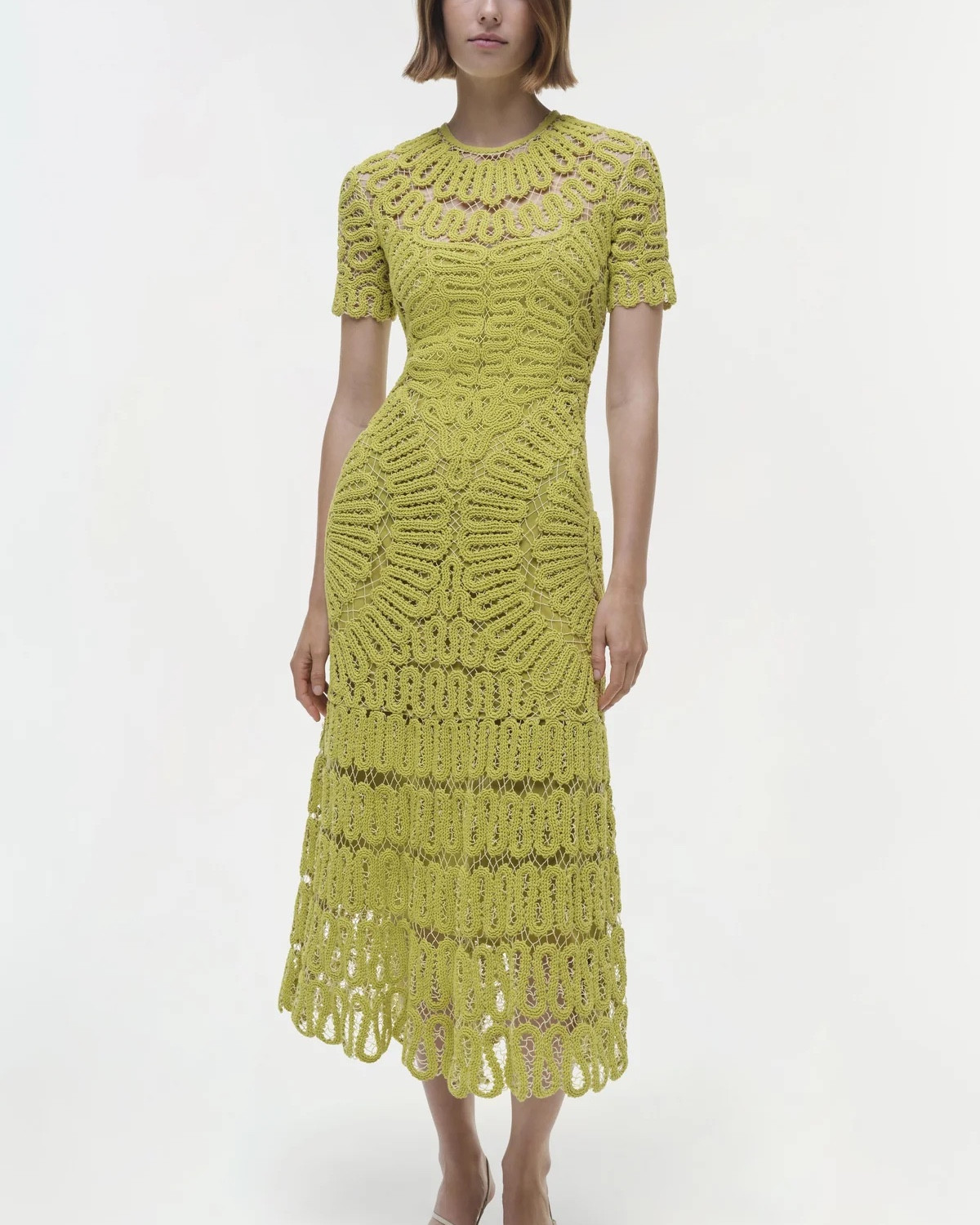 green and white! these would be so pretty for Easter dresses 