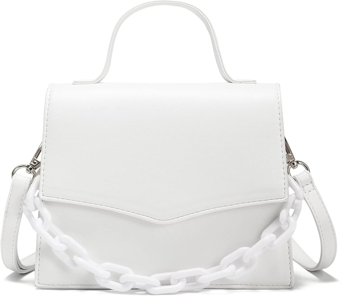 CATMICOO Mini Purses for Women Trendy Mini Bag with Detachable Plastic Chain | Amazon (US)